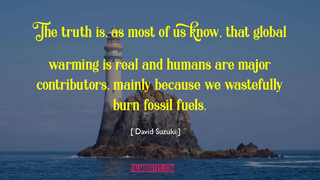 Inconvenient Truth quotes by David Suzuki