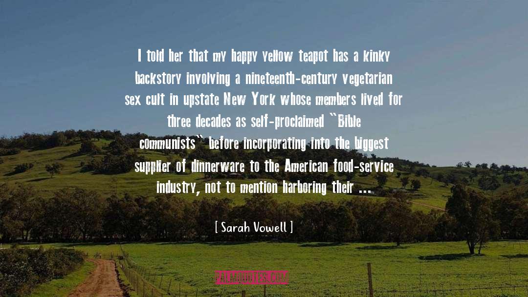 Incorporating quotes by Sarah Vowell