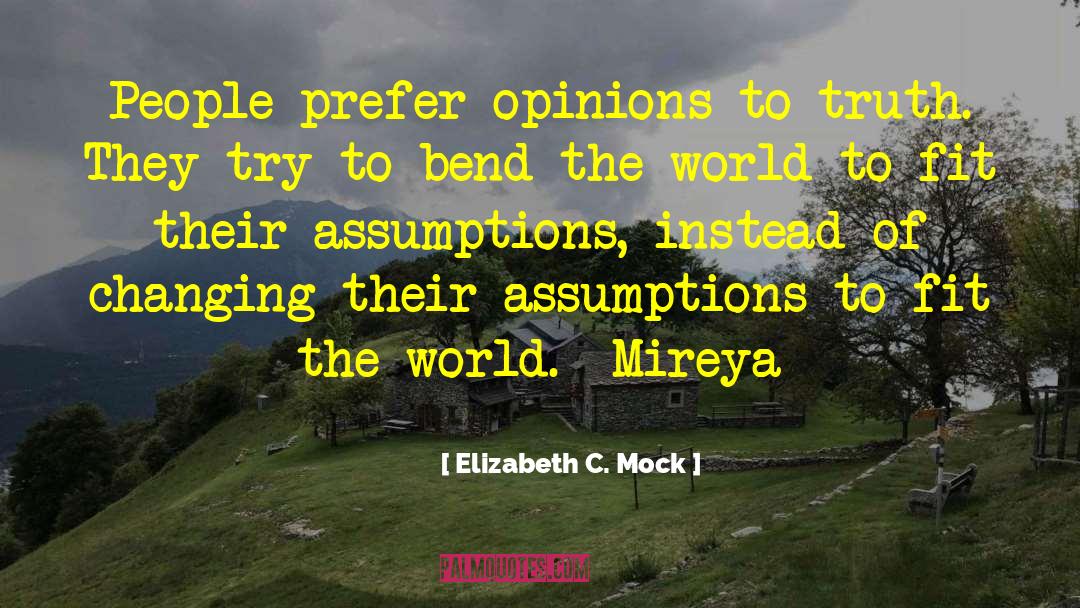 Incorrect Assumptions quotes by Elizabeth C. Mock