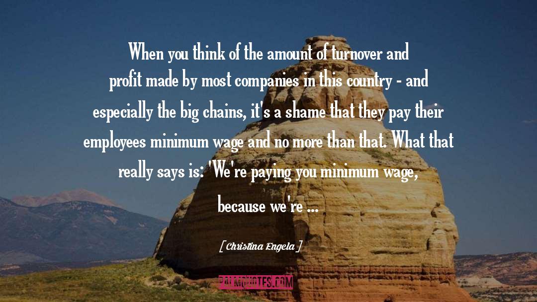 Increasing Minimum Wage quotes by Christina Engela