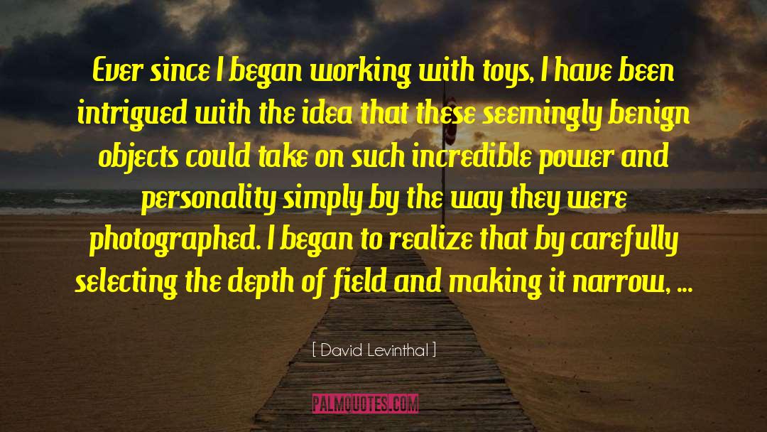 Incredible Power quotes by David Levinthal