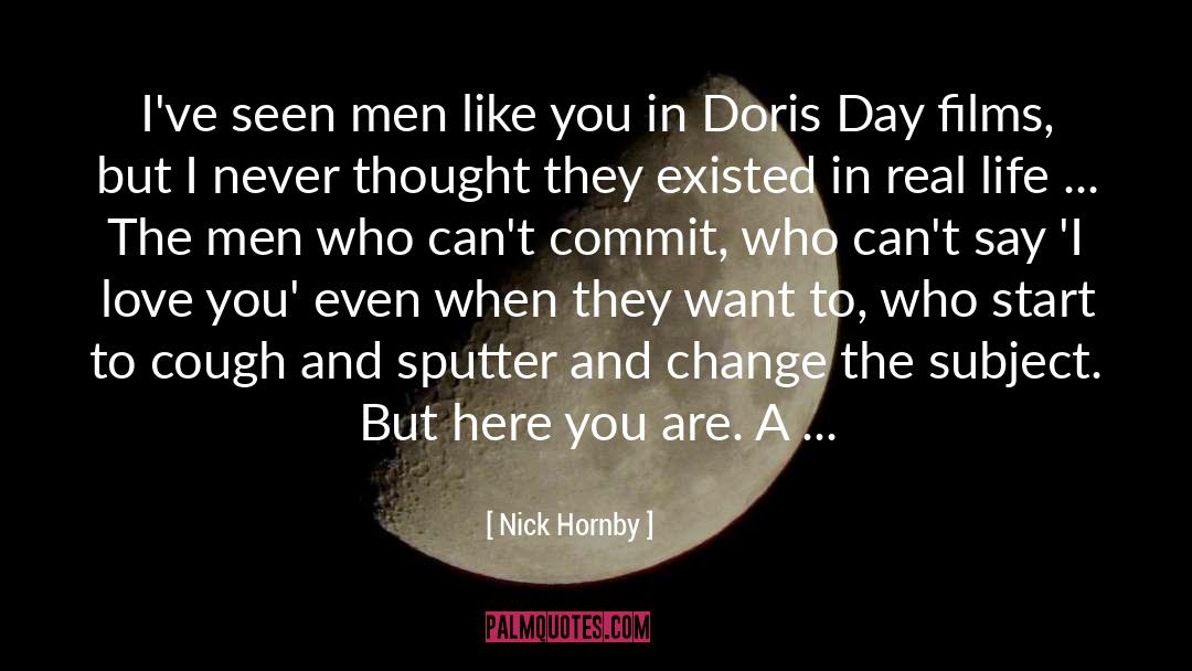 Incredible quotes by Nick Hornby