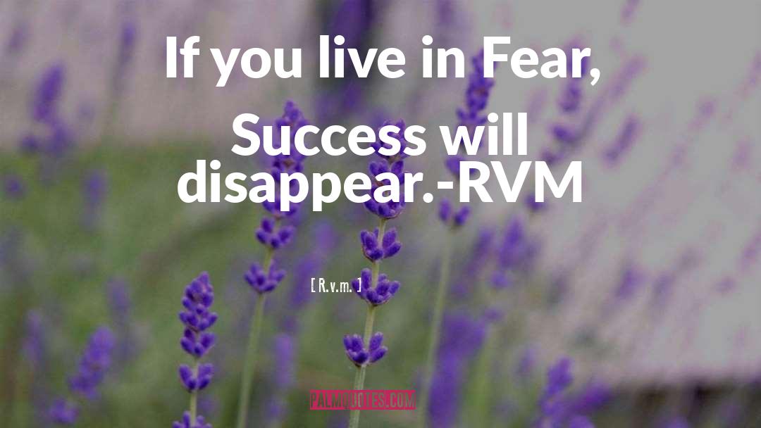 Incredible Success quotes by R.v.m.