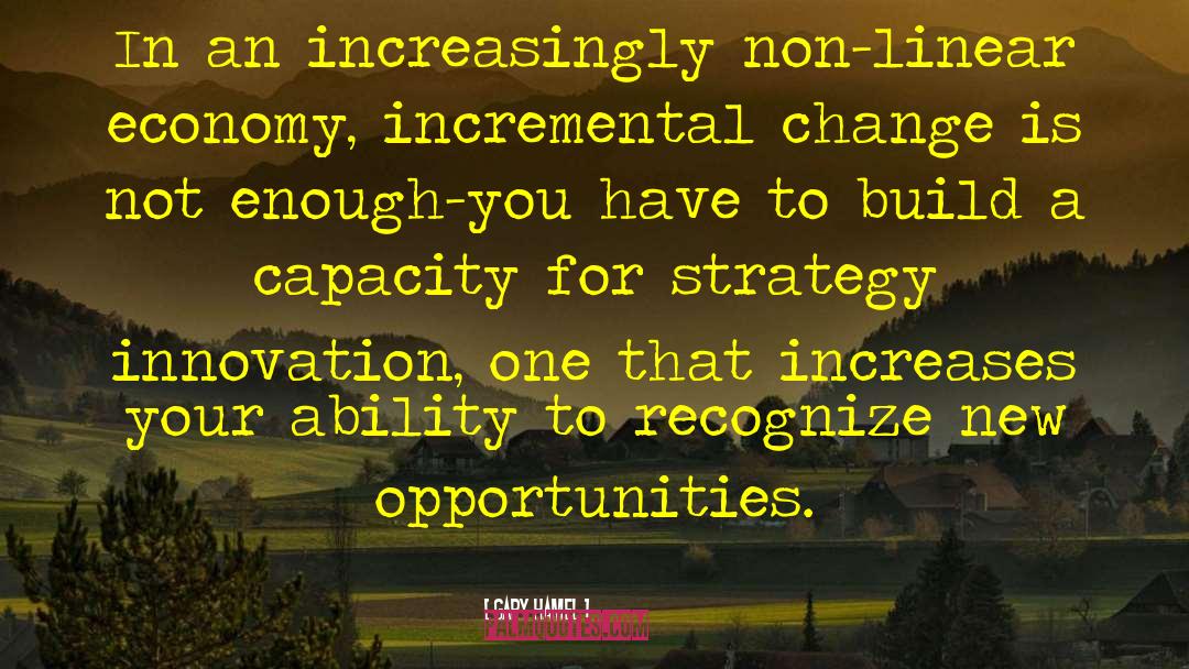 Incremental Change quotes by Gary Hamel