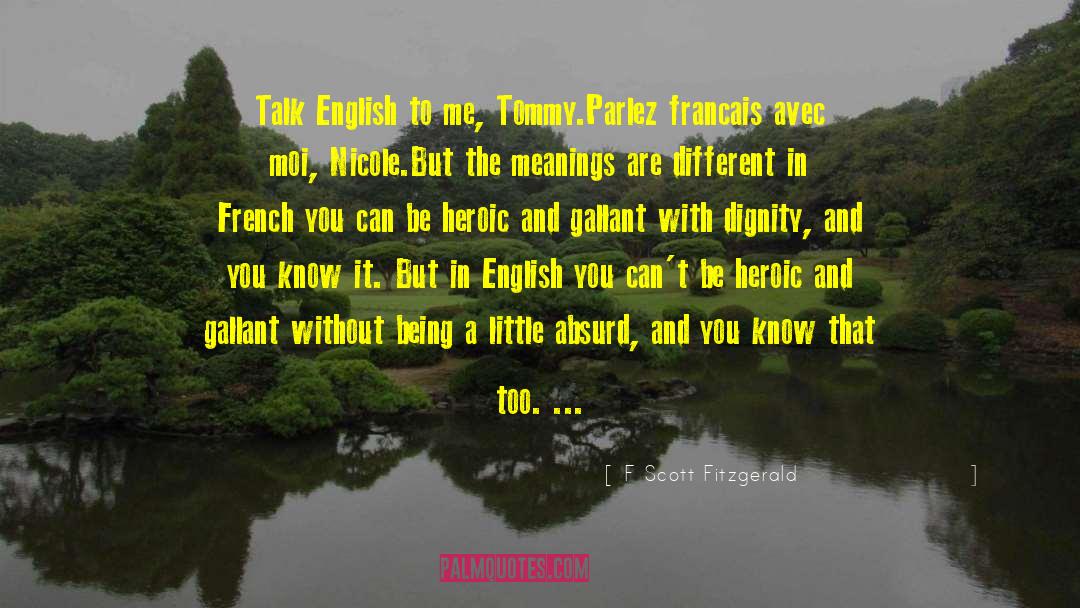 Incrustado In English quotes by F Scott Fitzgerald