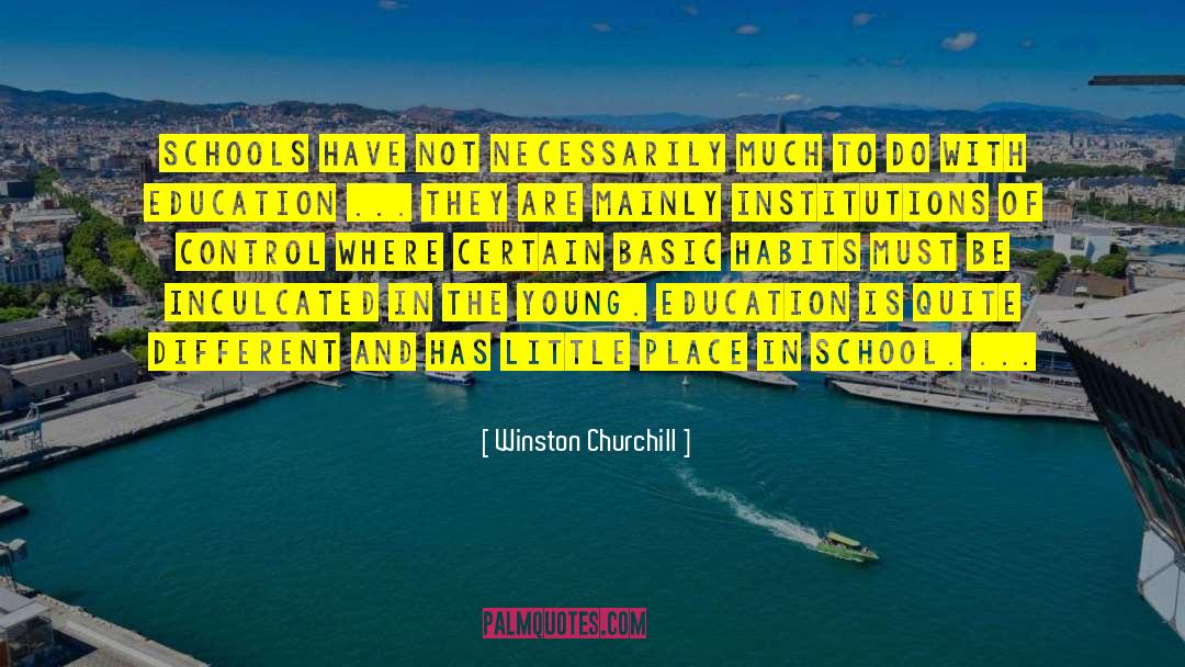 Inculcated quotes by Winston Churchill