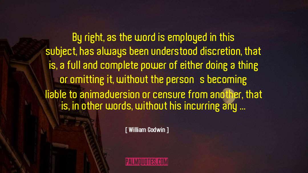 Incurring quotes by William Godwin