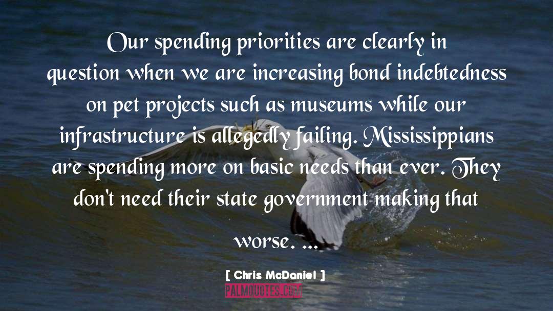 Indebtedness quotes by Chris McDaniel