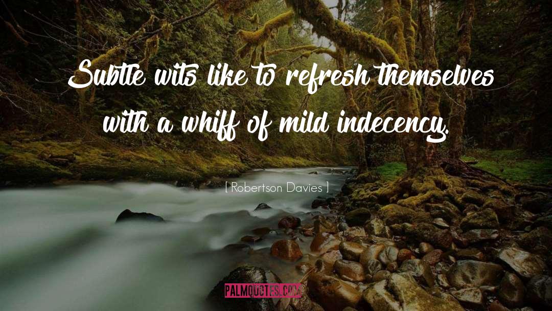 Indecency quotes by Robertson Davies