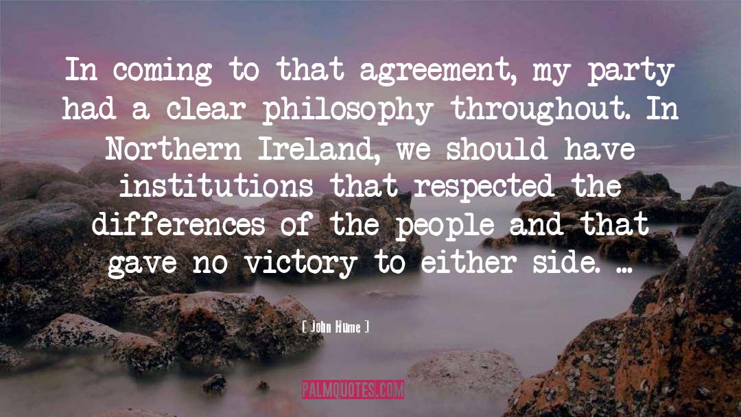 Indemnification Agreement quotes by John Hume