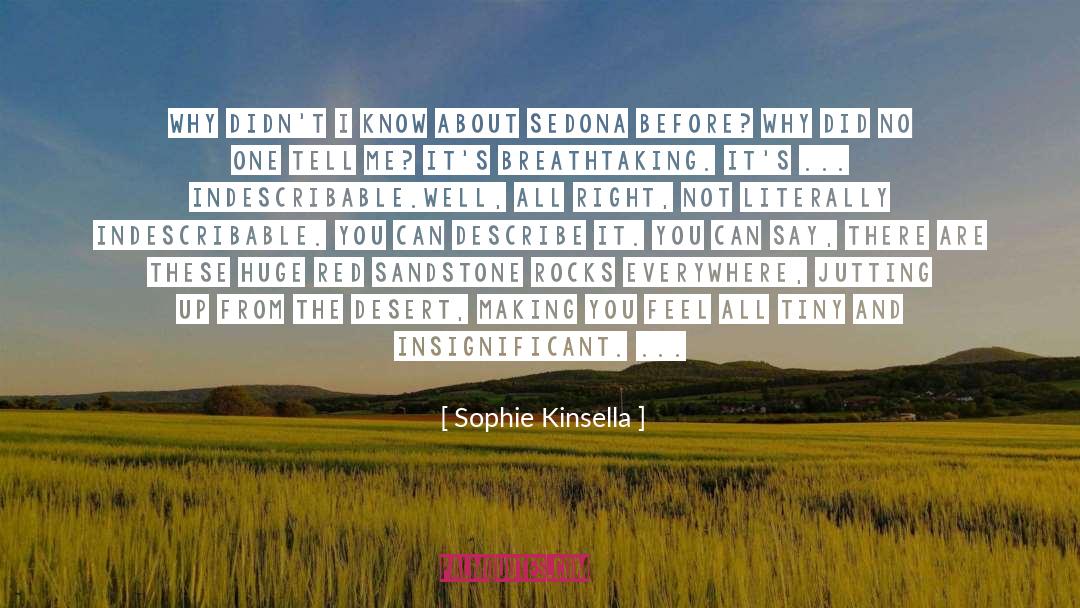 Indescribable quotes by Sophie Kinsella