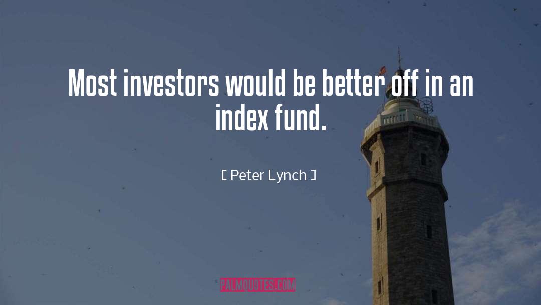 Index Funds quotes by Peter Lynch