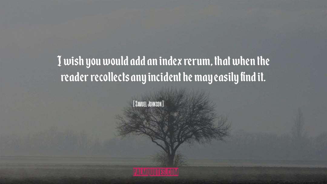 Index quotes by Samuel Johnson