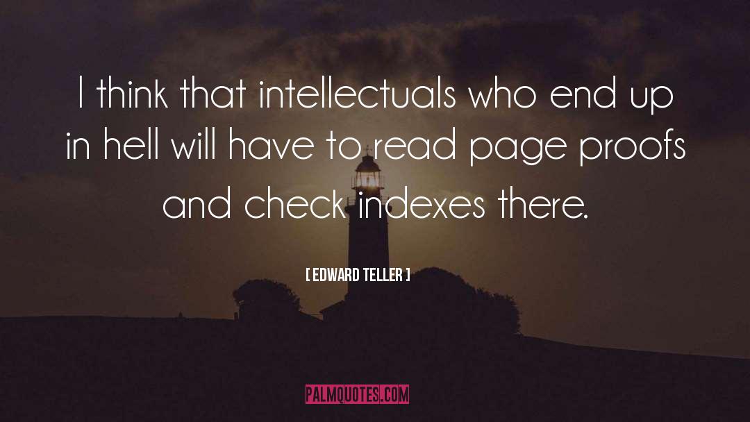 Indexes quotes by Edward Teller