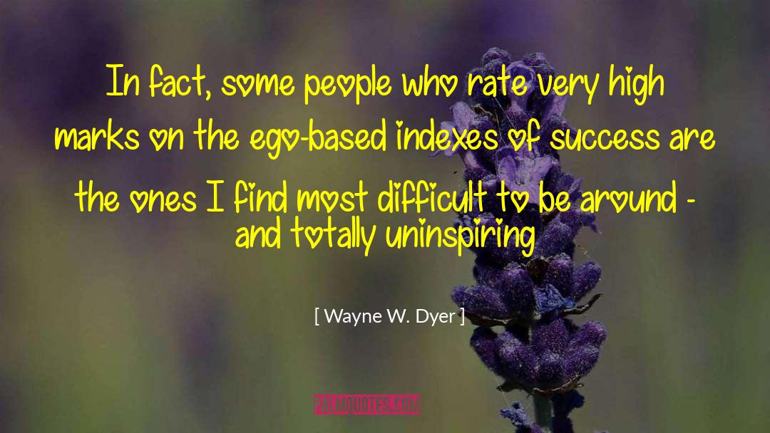 Indexes quotes by Wayne W. Dyer