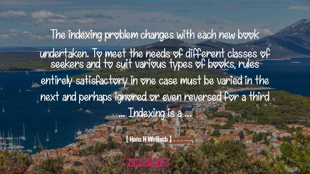 Indexing Indexers quotes by Hans H Wellisch