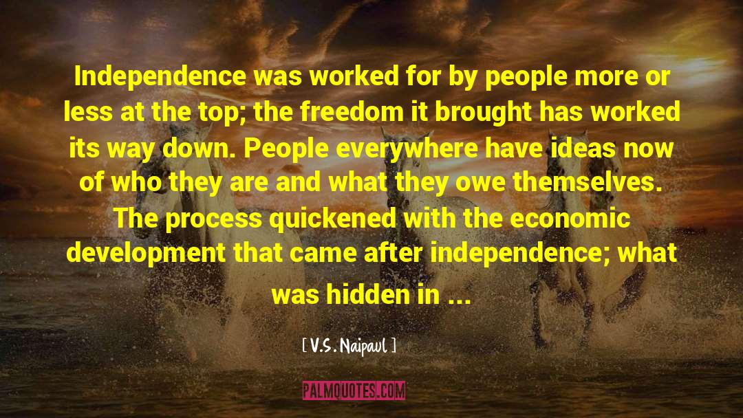 India Independence Day quotes by V.S. Naipaul