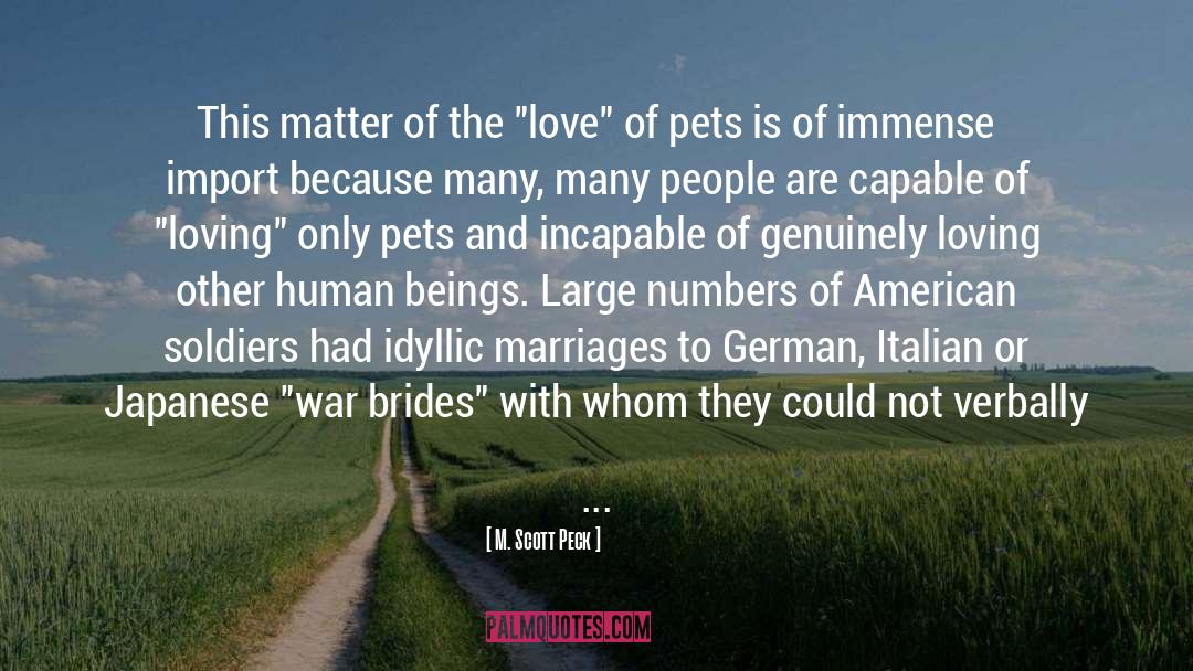 India Marriages quotes by M. Scott Peck