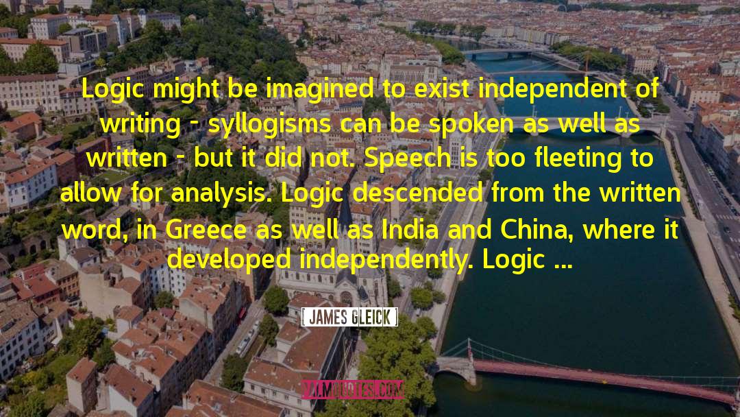 India What Type quotes by James Gleick