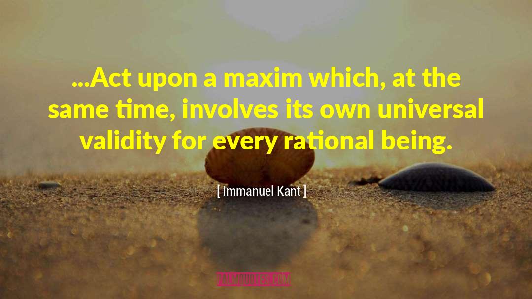 Indian Act quotes by Immanuel Kant