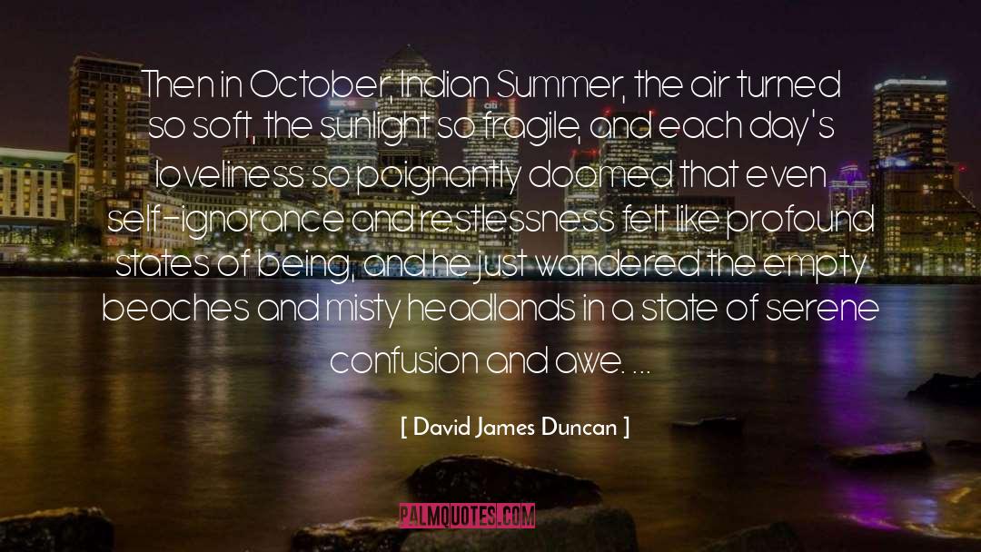 Indian Summer quotes by David James Duncan