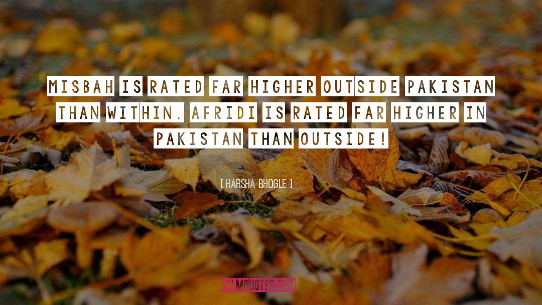 Indians In Pakistan quotes by Harsha Bhogle