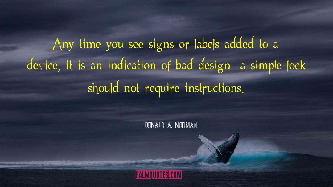 Indication quotes by Donald A. Norman