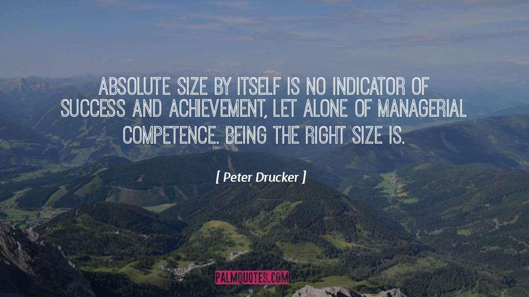 Indicator quotes by Peter Drucker