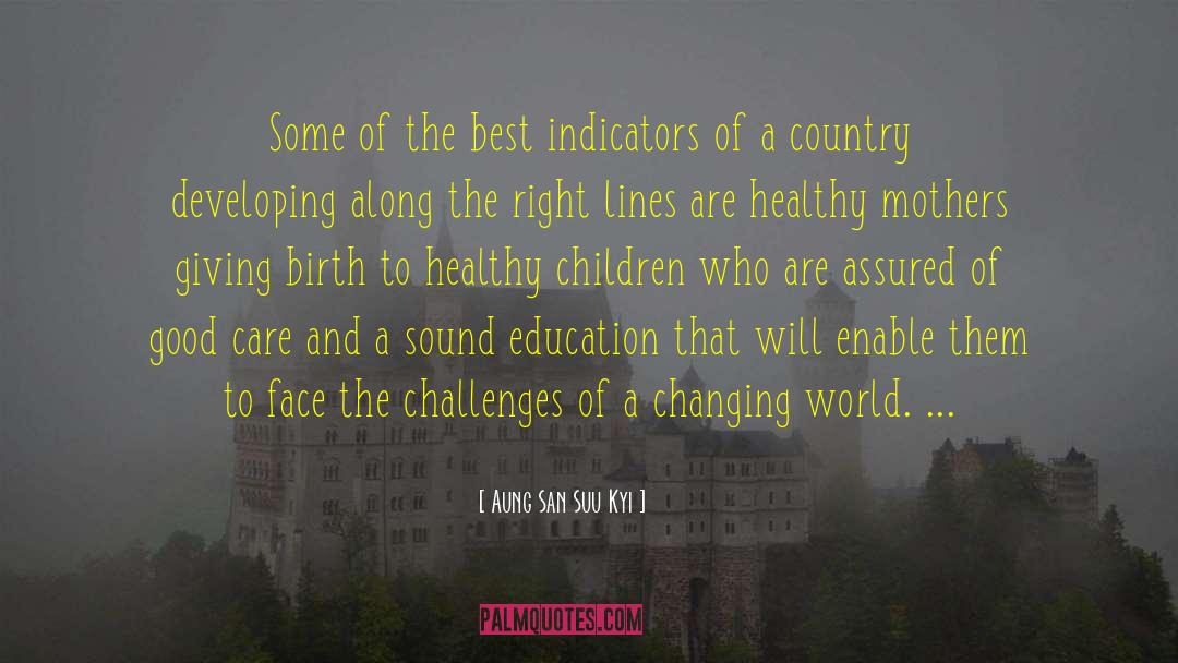 Indicators quotes by Aung San Suu Kyi