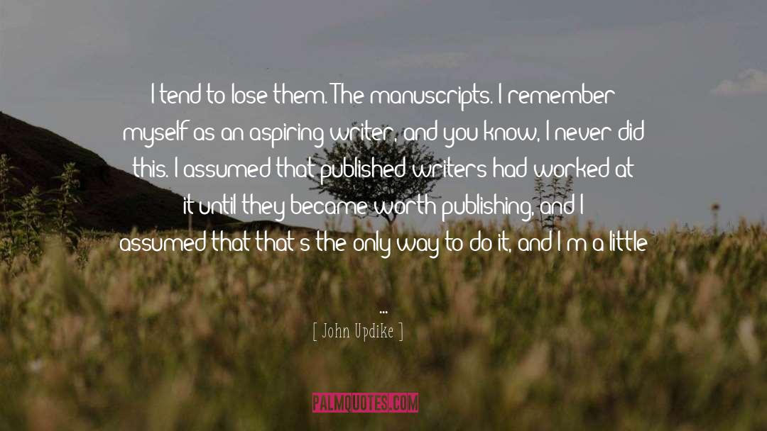 Indie Publishing quotes by John Updike