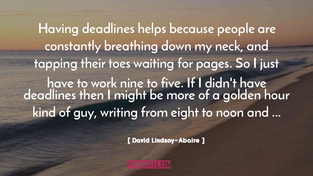 Indie Writing quotes by David Lindsay-Abaire