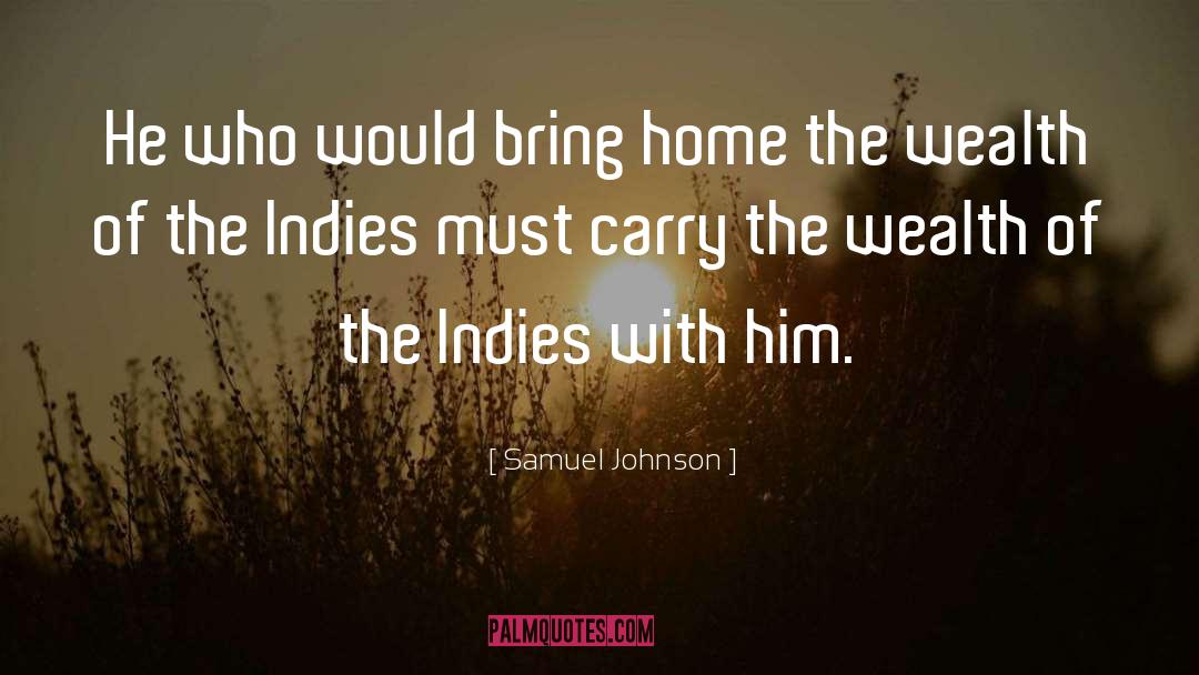 Indies quotes by Samuel Johnson