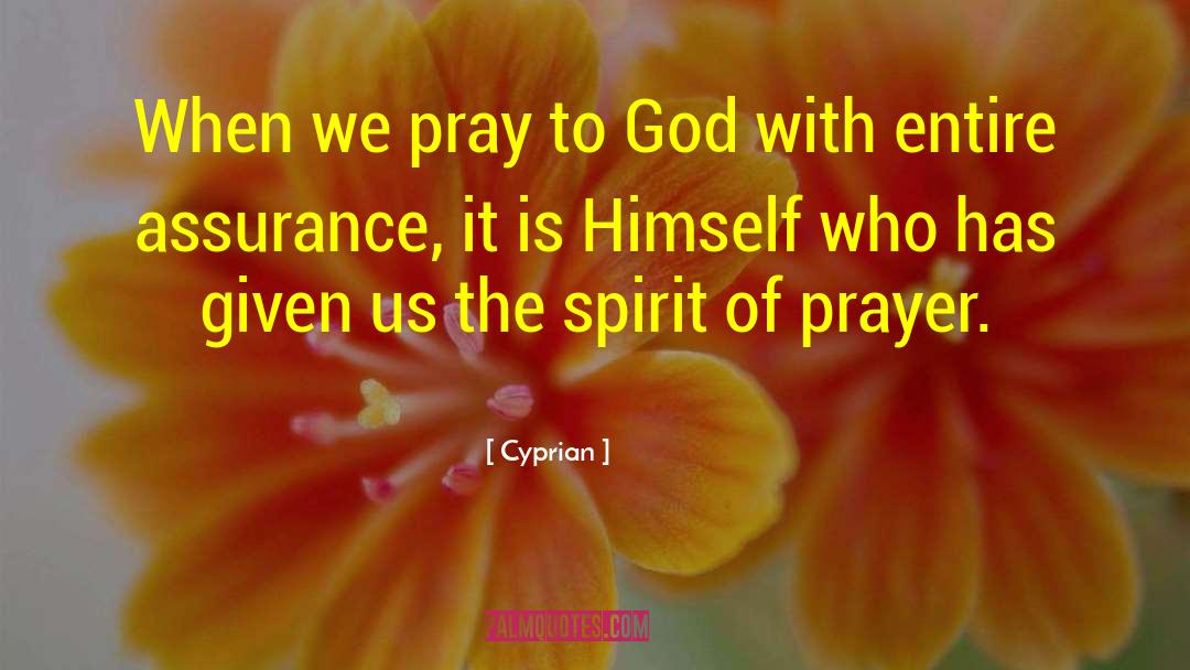 Indifference Of God quotes by Cyprian