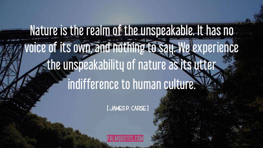 Indifference quotes by James P. Carse