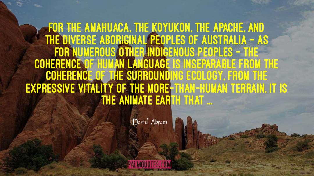 Indigenous Peoples quotes by David Abram