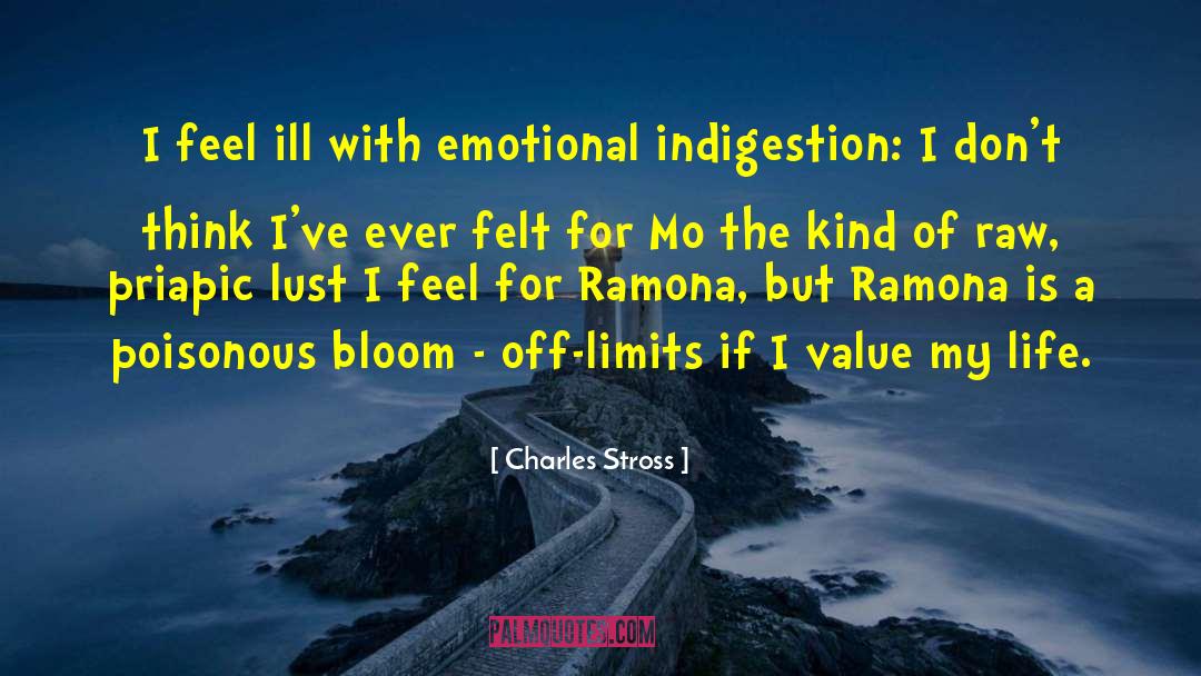 Indigestion quotes by Charles Stross