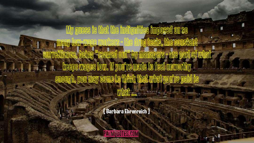 Indignities quotes by Barbara Ehrenreich