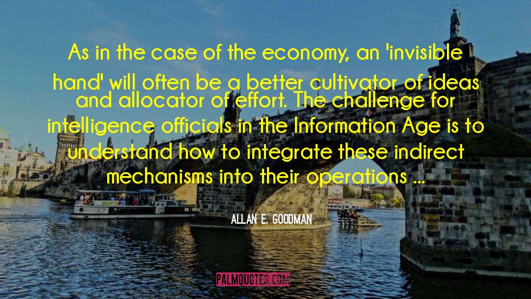 Indirect quotes by Allan E. Goodman