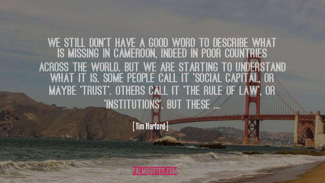 Indirectly quotes by Tim Harford