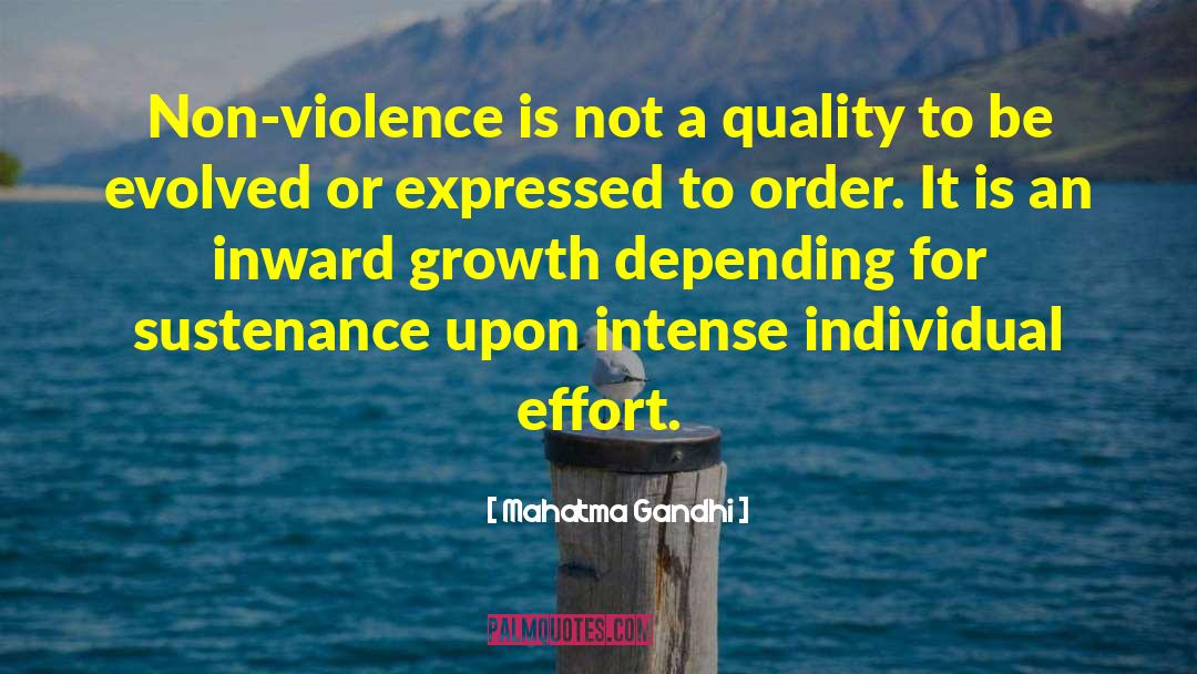 Individual Effort quotes by Mahatma Gandhi