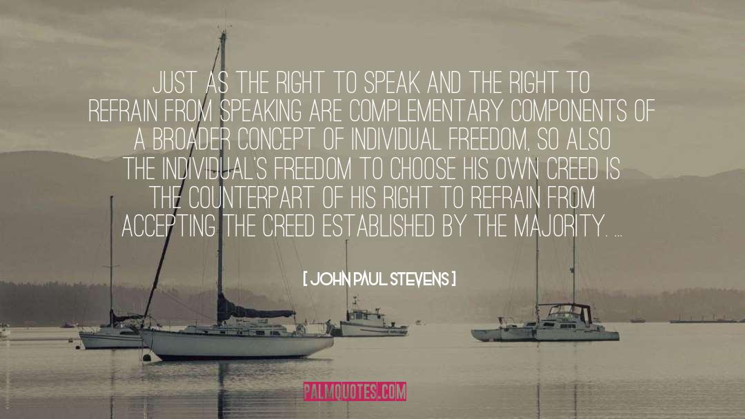 Individual Freedom quotes by John Paul Stevens