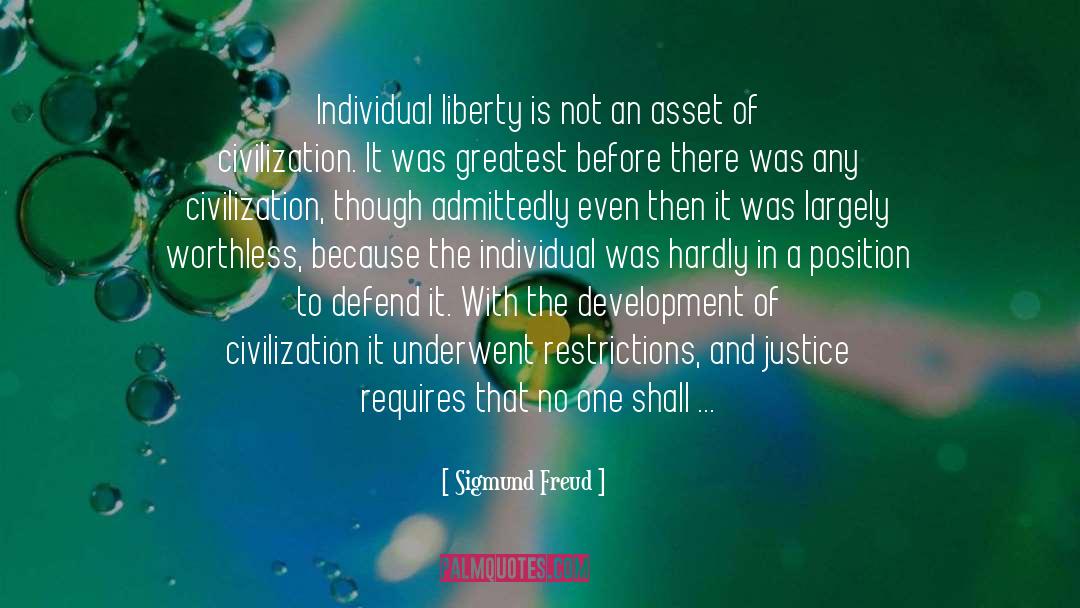 Individual Freedom quotes by Sigmund Freud