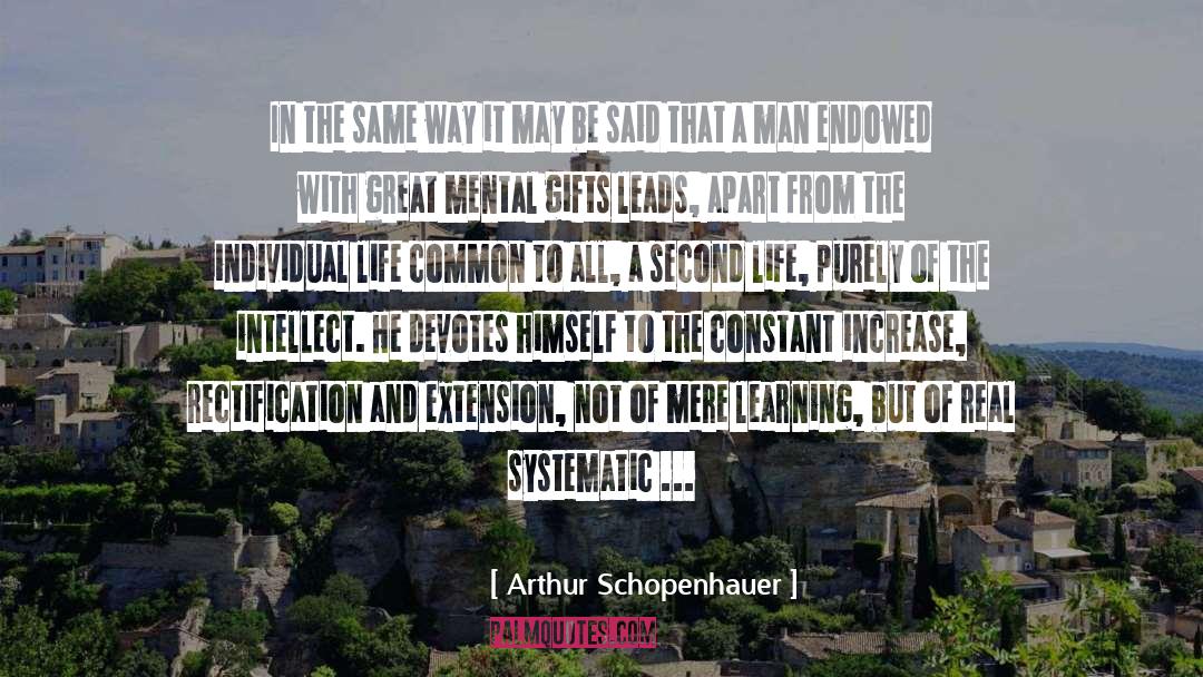 Individual Life quotes by Arthur Schopenhauer