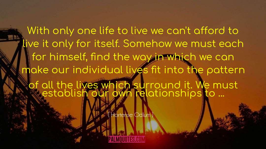 Individual Life quotes by Hortense Odlum