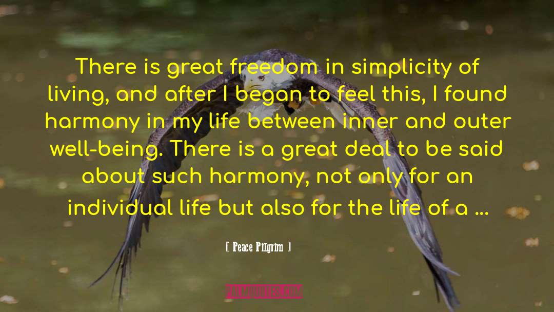 Individual Life quotes by Peace Pilgrim