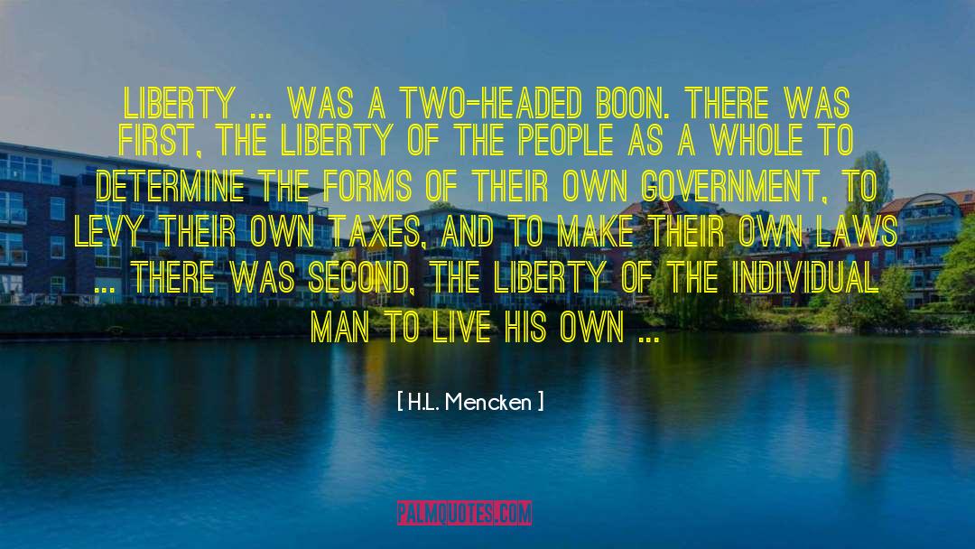 Individual Man quotes by H.L. Mencken