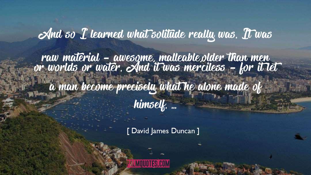 Individual Man quotes by David James Duncan