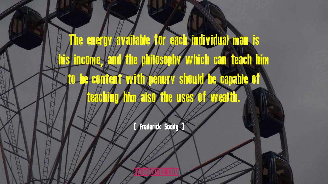 Individual Man quotes by Frederick Soddy