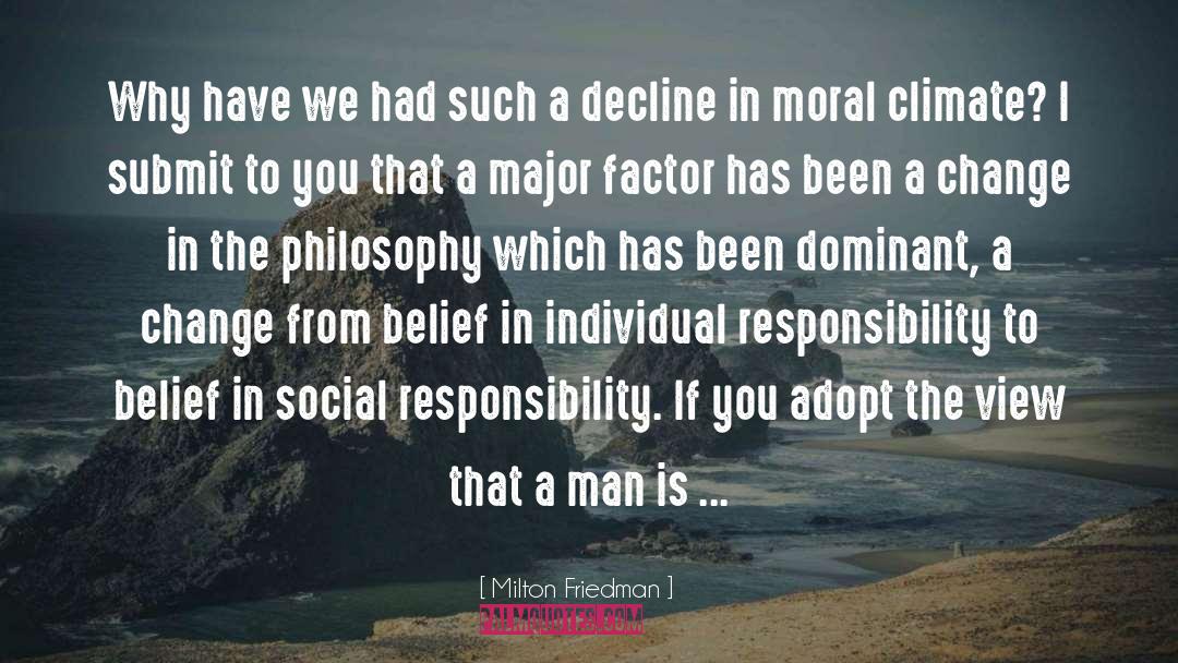 Individual Responsibility quotes by Milton Friedman