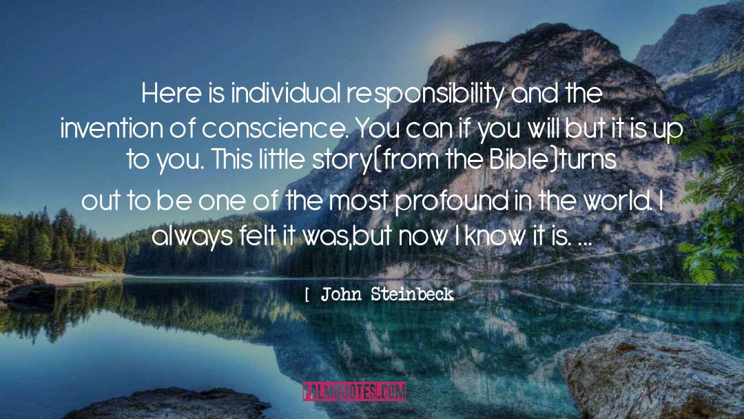 Individual Responsibility quotes by John Steinbeck